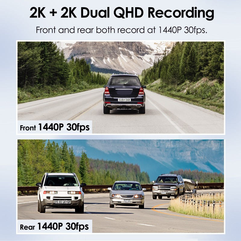 Видеорегистратор Viofo A229 Duo 2K + 2К c GPS и камерой заднего вида