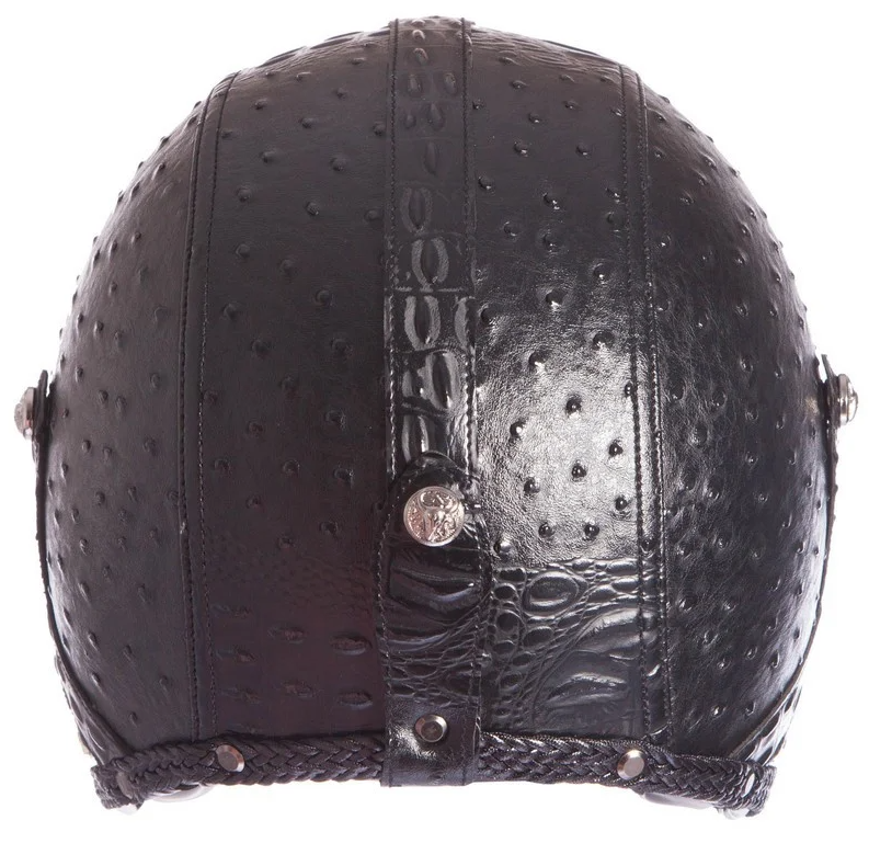 Мотошлем для чоппера Vintage Black (VIN-4)