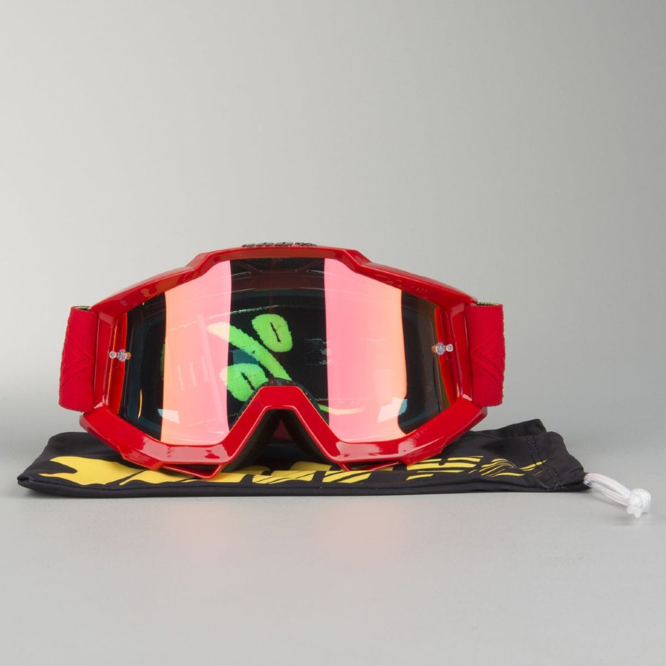 Мото очки 100% Accuri Saarinen Mirror Lens Red (50210-203-02)