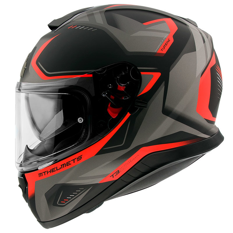 Мотошлем MT Helmets Thunder 3 SV Turbine Grey/Orange