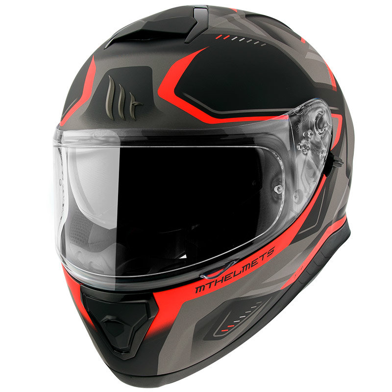 Мотошлем MT Helmets Thunder 3 SV Turbine Grey/Orange