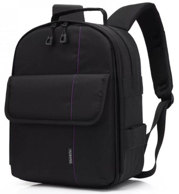 Рюкзак для фотоаппарата Huwang DAC-3461P Black/Purple (58119)