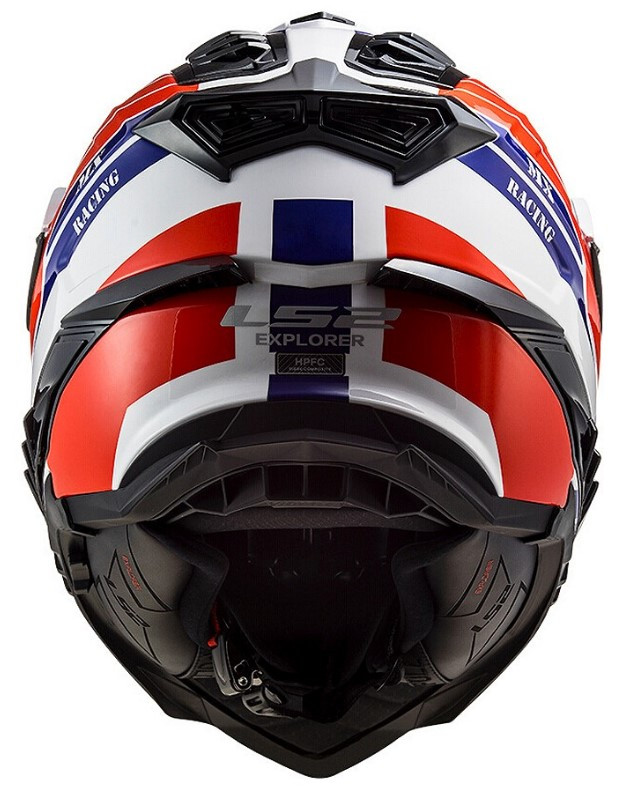 Мотошлем LS2 MХ701 Explorer Atlantis Gloss White/Red/Blue