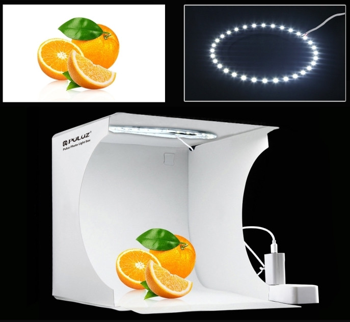 Фотобокс с подсветкой Puluz PU5023 LED 24x23x22 см.