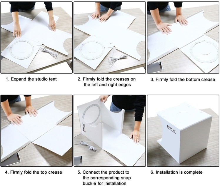 Фотобокс с подсветкой Puluz PU5023 LED 24x23x22 см.