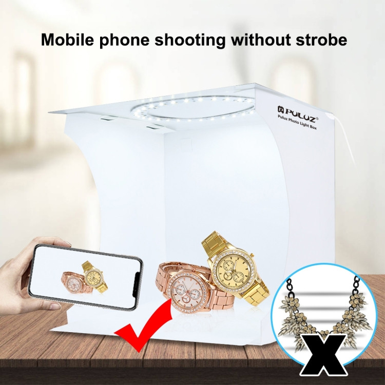 Фотобокс с подсветкой Puluz PU5023 LED 24x23x22 см.