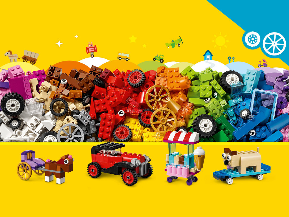 Конструктор Lego Classic: модели на колёсах (10715)