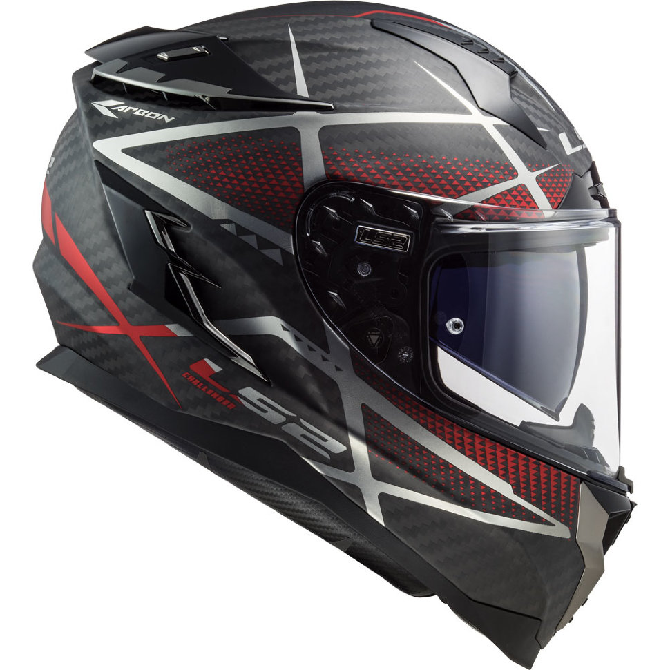 Мотошлем LS2 FF327 Challenger GT2 Konic Matt Red