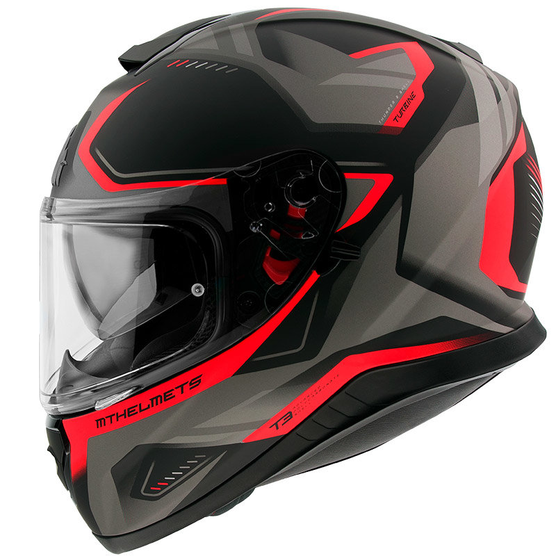 Мотошлем MT Helmets Thunder 3 SV Turbine Grey/Red