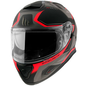 Мотошлем MT Helmets Thunder 3 SV Turbine Grey /Red
