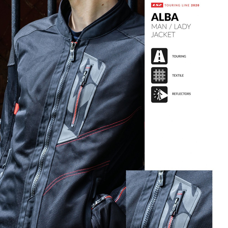 Мотокуртка LS2 Alba Man Jacket Black