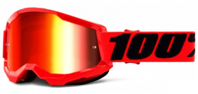 Мото очки 100% Strata Goggle II Red Mirror Red Lens (50421-251-03)