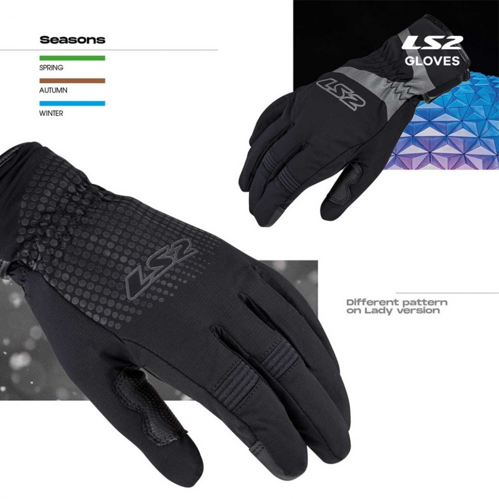 Моторукавиці чоловічі LS2 Urbs Man Gloves Black