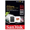 SanDisk microSDXC 64GB Extreme UHS-I Class 10 + SD-Адаптер (SDSQXAF-064G-GNMA)