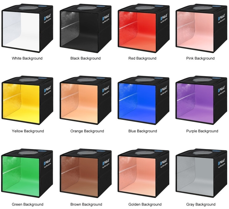 Фотобокс с подсветкой Puluz PU5025B 25x25x25 см.