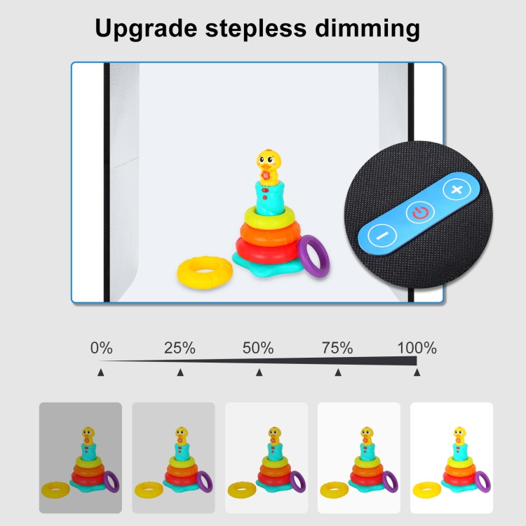 Фотобокс с подсветкой Puluz PU5025B 25x25x25 см.