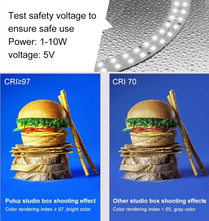 Фотобокс с подсветкой Puluz PU5025B 25x25x25 см.