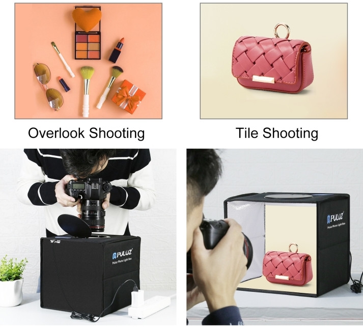 Фотобокс с подсветкой Puluz PU5025B 25x25x25 см.