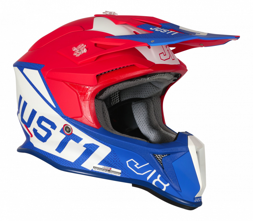 Мотошлем Just1 J18 Vertigo Blue/White/Red