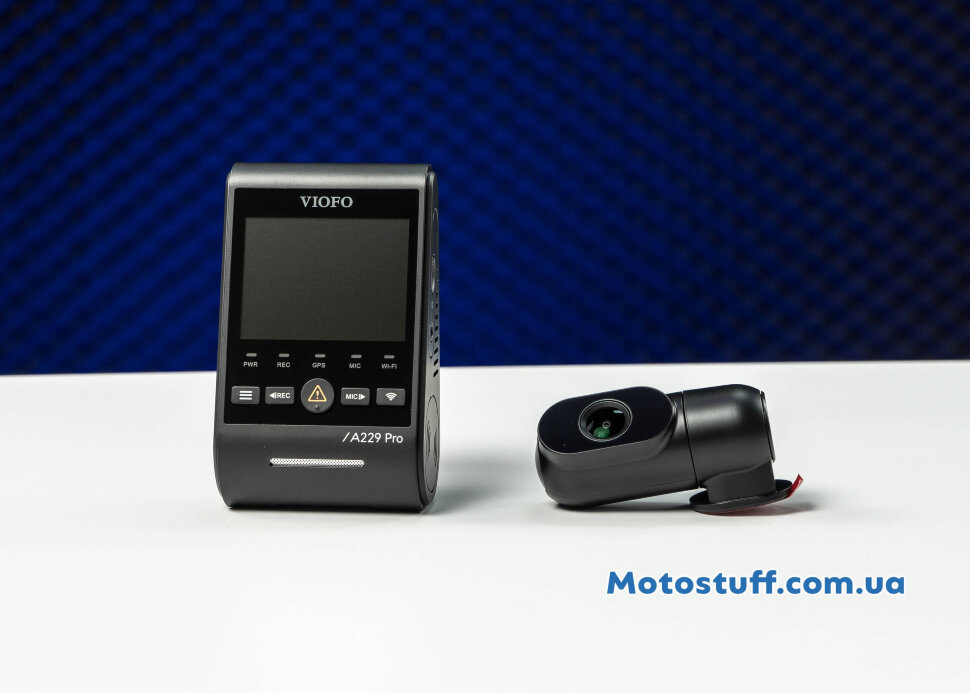 Відеореєстратор Viofo A229 Pro 4K + 2К з GPS і камерою заднього виду