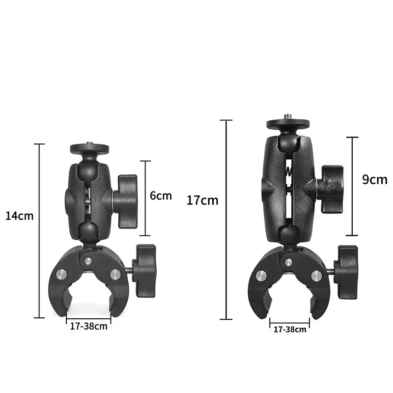Шарнірне кріплення-щипці на трубу MSCAM Motorcycle Clip Bracket S для екшн-камер GOPRO, SJCAM, DJI, INSTA360