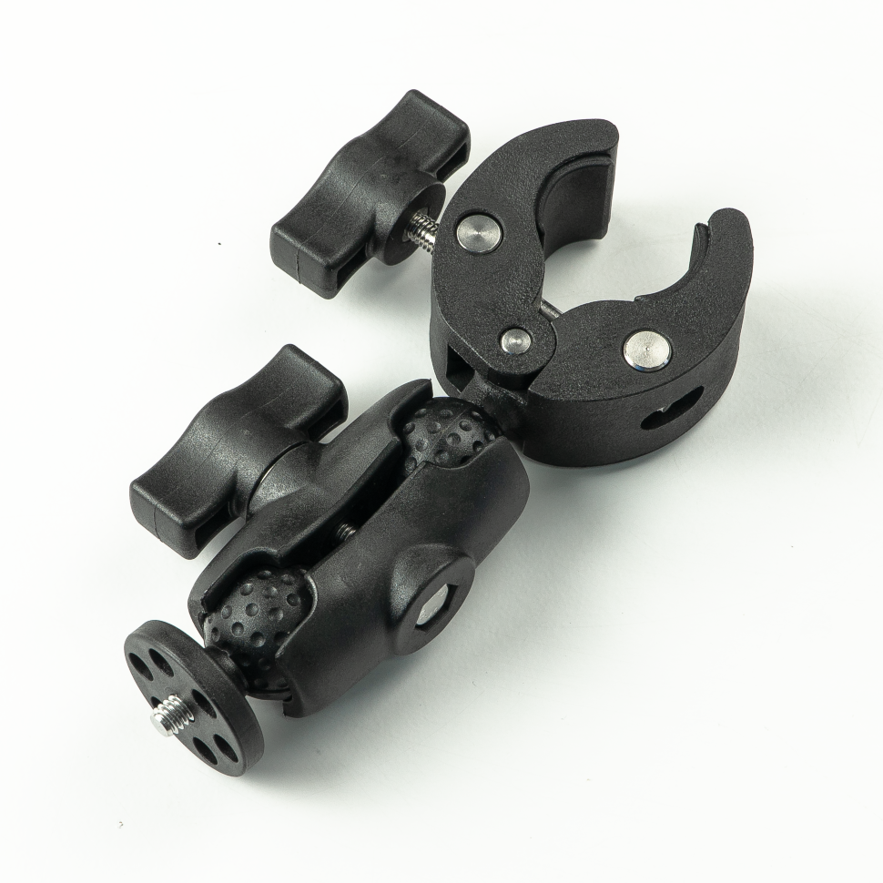 Шарнірне кріплення-щипці на трубу MSCAM Motorcycle Clip Bracket S для екшн-камер GOPRO, SJCAM, DJI, INSTA360