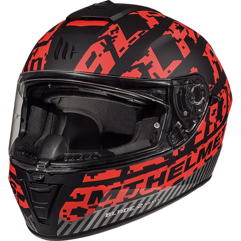 Мотошлем MT Helmets Blade 2 SV Check Matt Red