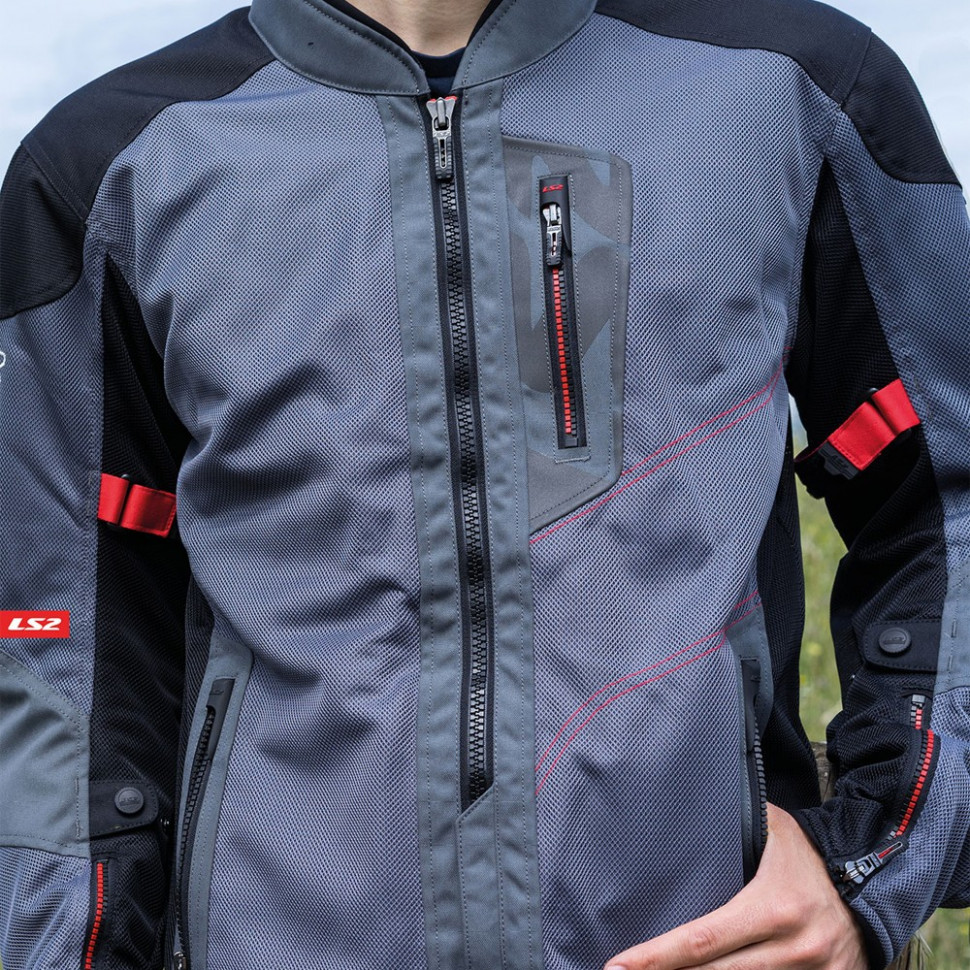 Мотокуртка LS2 Alba Man Jacket Dark Grey /Black