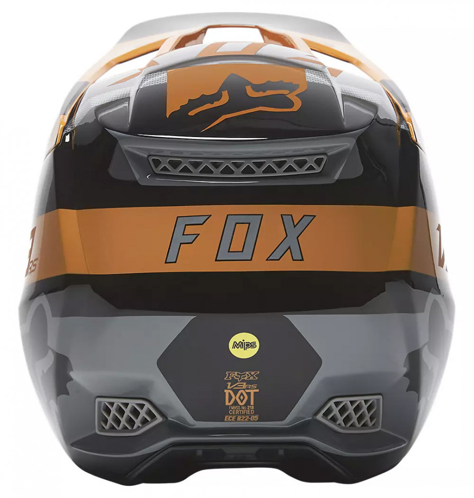 Мотошлем FOX V3 RS Riet Helmet Flo Gold