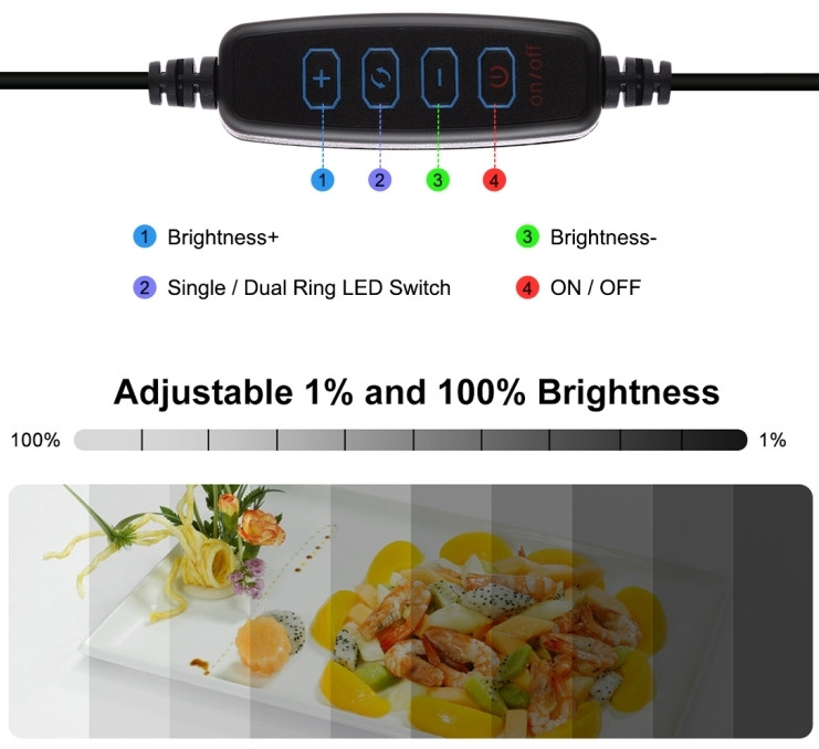 Фотобокс с подсветкой Puluz PU5032B 30x30x30 см.