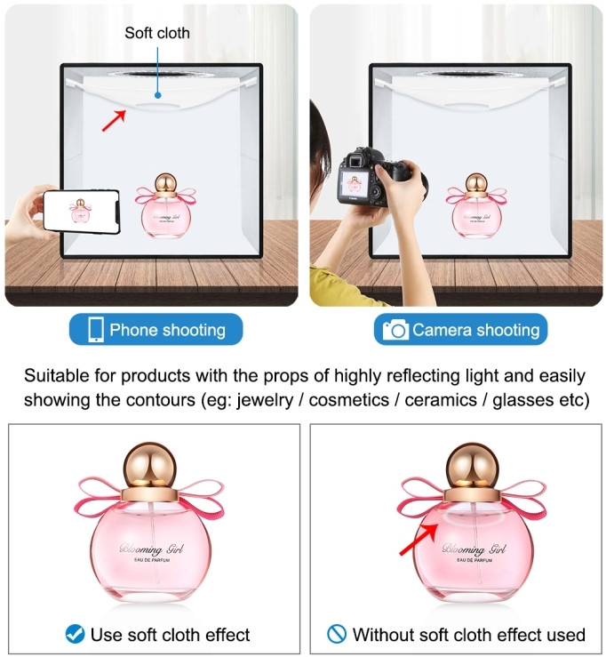 Фотобокс с подсветкой Puluz PU5032B 30x30x30 см.