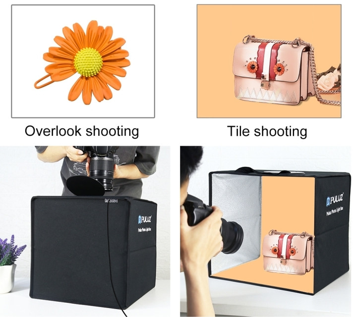 Фотобокс с подсветкой Puluz PU5032B 30x30x30 см.