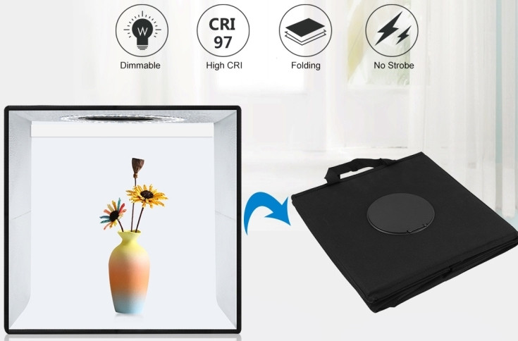 Фотобокс с подсветкой Puluz PU5032B 30x30x30 см.