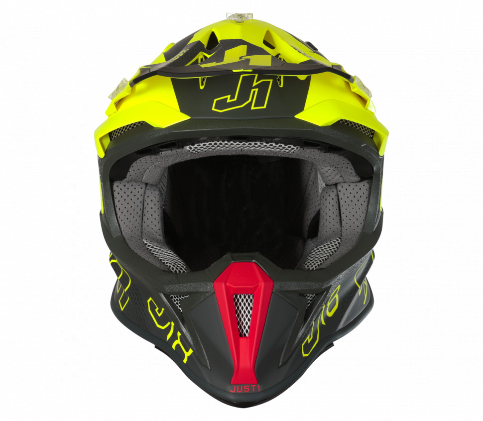 Мотошолом Just1 J18 Vertigo Red/Grey/Fluo Yellow
