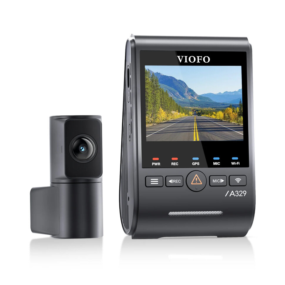 Видеорегистратор Viofo A329s 4K 60FPS + 2К c GPS и камерой заднего вида