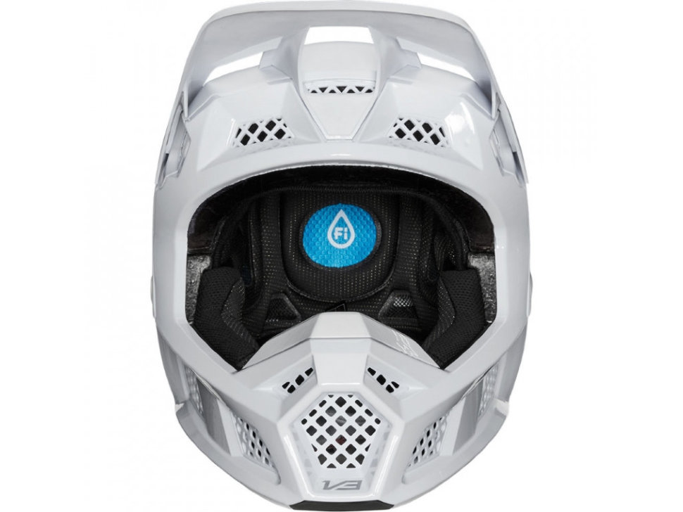 Мотошлем Fox V3 Solids Helmet White/Silver