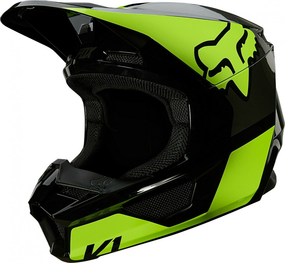 Детский мотошлем FOX YTH V1 Mips Revn Helmet Flo Yellow