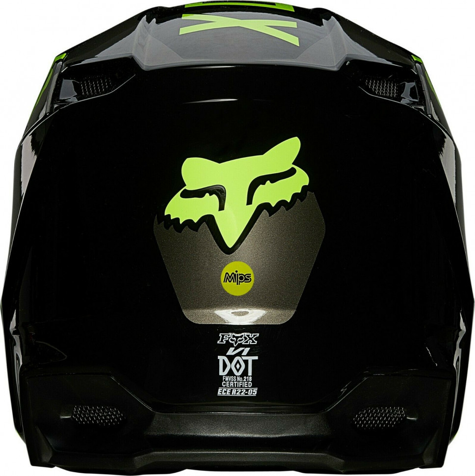 Детский мотошлем FOX YTH V1 Mips Revn Helmet Flo Yellow