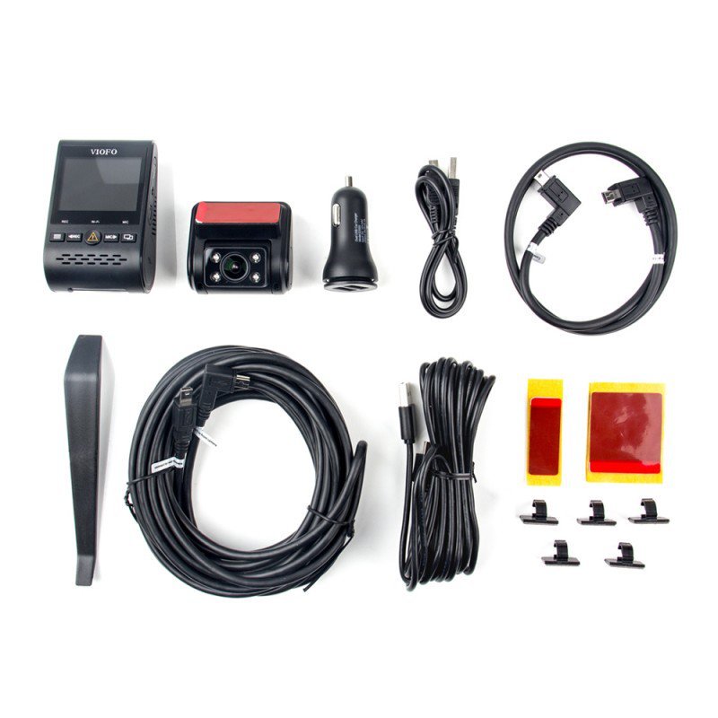 Відеореєстратор VIOFO A129 Duo IR з GPS і камерою заднього виду
