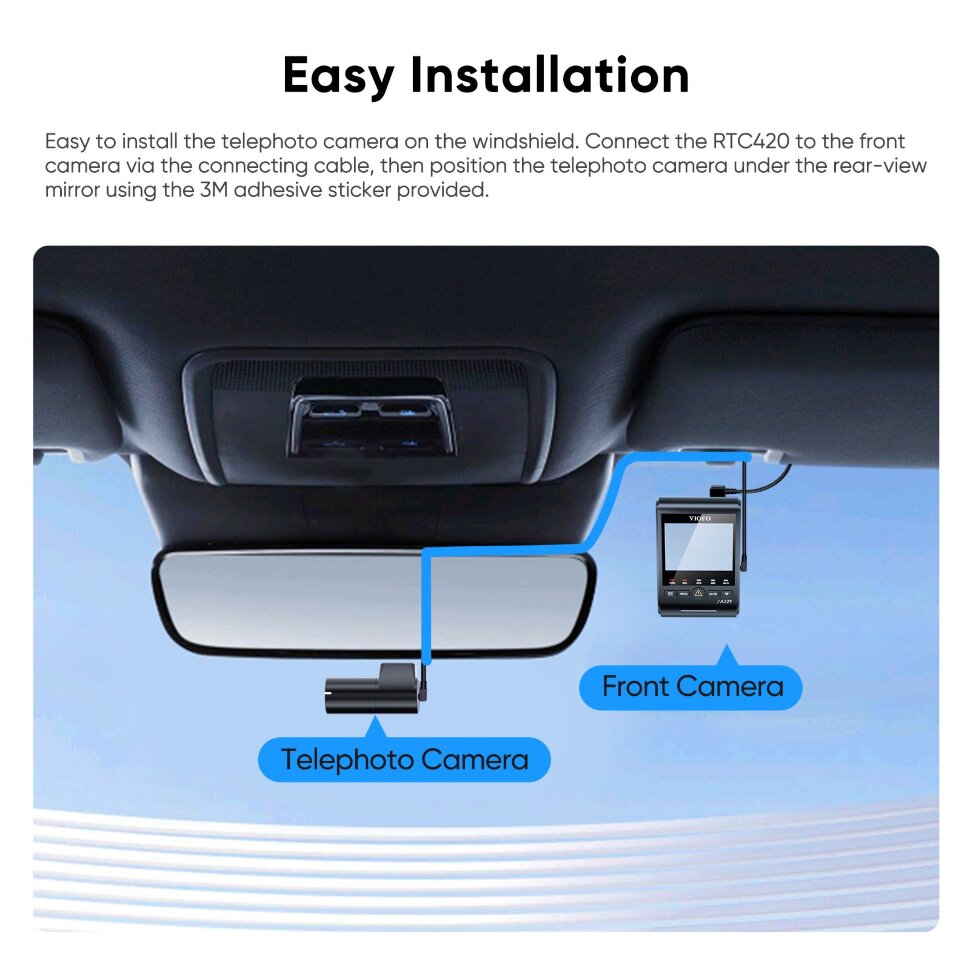 Дополнительная камера VIOFO RTC420 2K телефото для A329T / A329TW