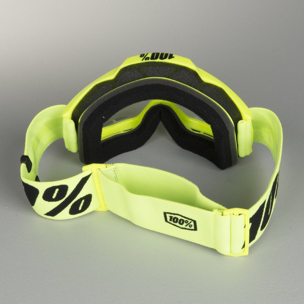 Мото очки 100% Accuri OTG Fluo Yellow Clear Lens (50204-004-02)