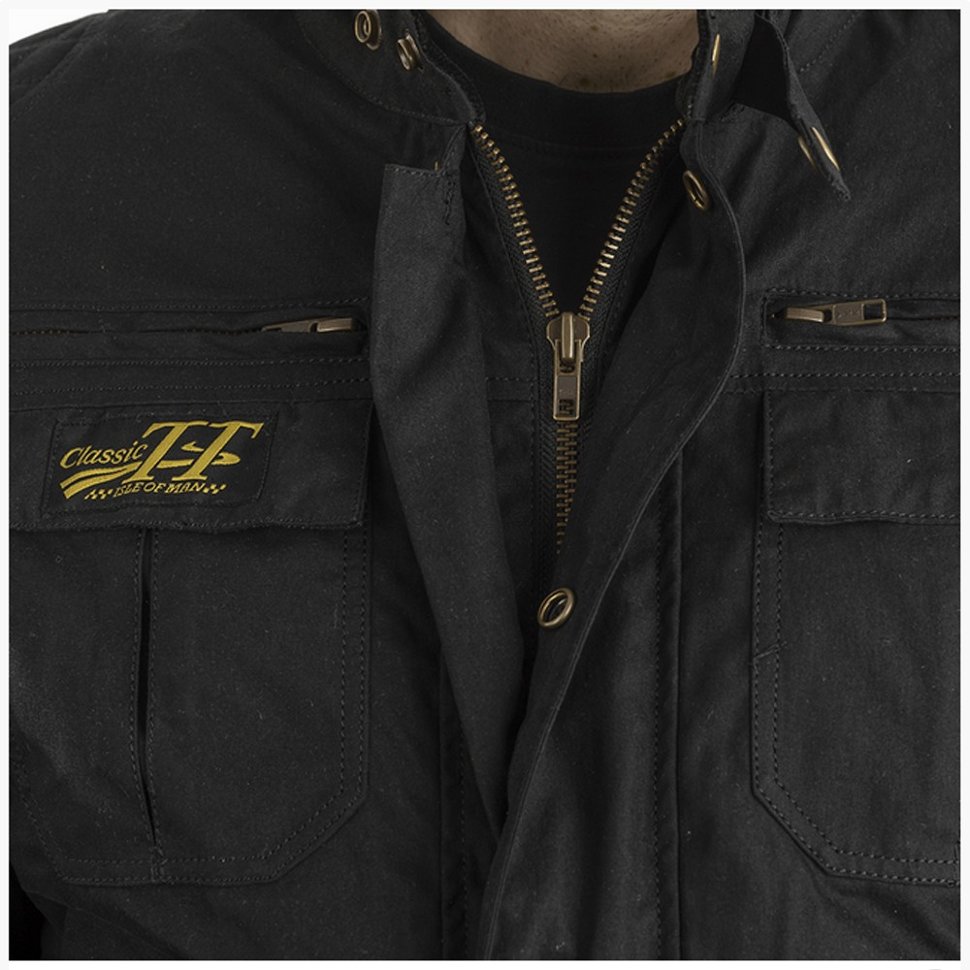 Мотокуртка чоловіча RST Classic TT Wax Short III CE Mens Textile Jacket Black