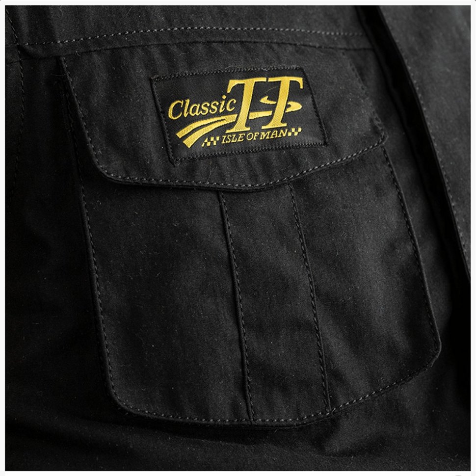 Мотокуртка чоловіча RST Classic TT Wax Short III CE Mens Textile Jacket Black