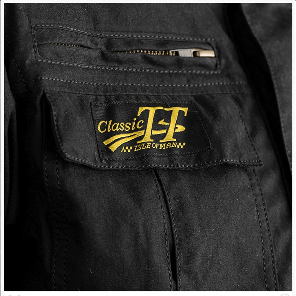 Мотокуртка чоловіча RST Classic TT Wax Short III CE Mens Textile Jacket Black