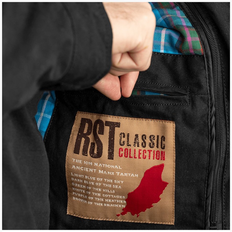 Мотокуртка чоловіча RST Classic TT Wax Short III CE Mens Textile Jacket Black