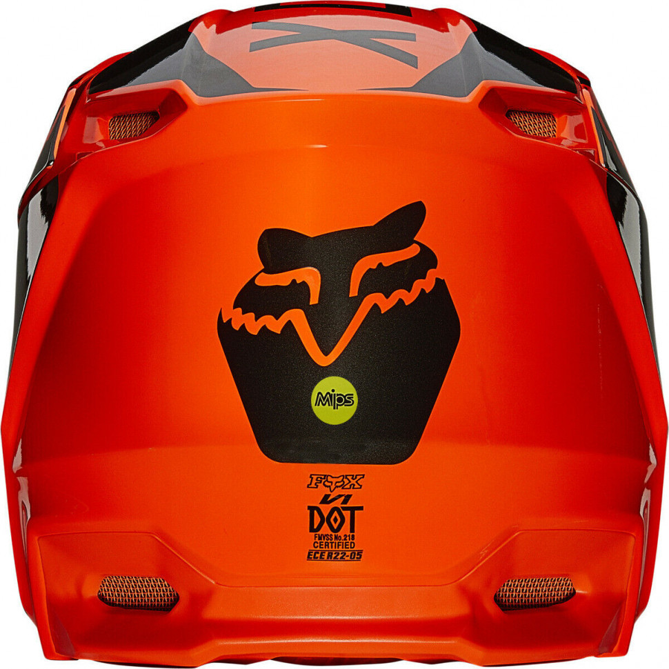Детский мотошлем FOX YTH V1 Mips Revn Helmet Flo Orange