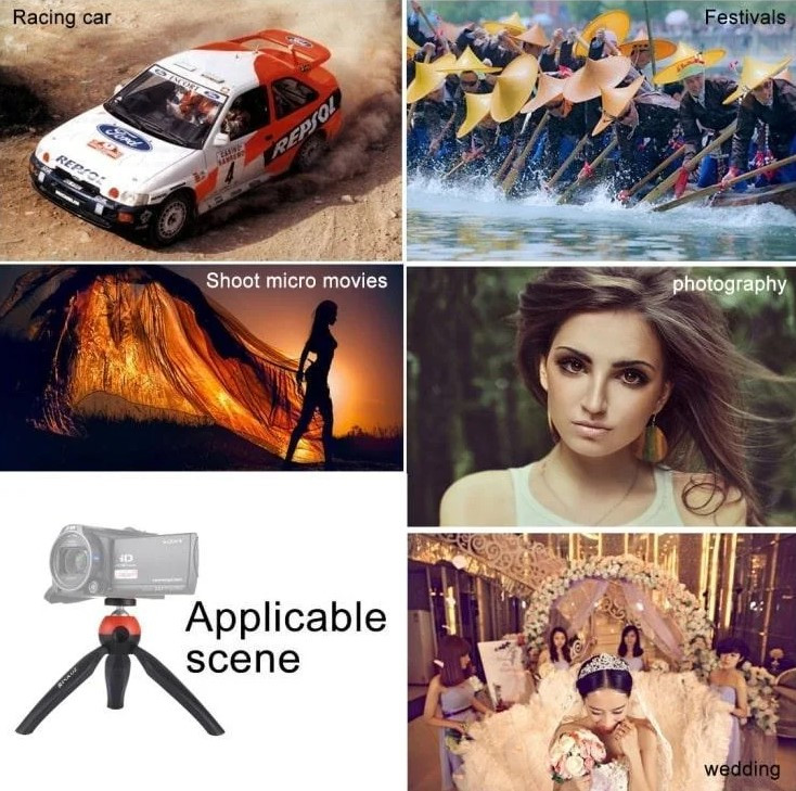 Штатив настольный Puluz PU361R Red (34301)