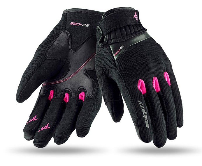 Мотоперчатки женские Seventy SD-C26 Summer Urban Woman Black/Pink