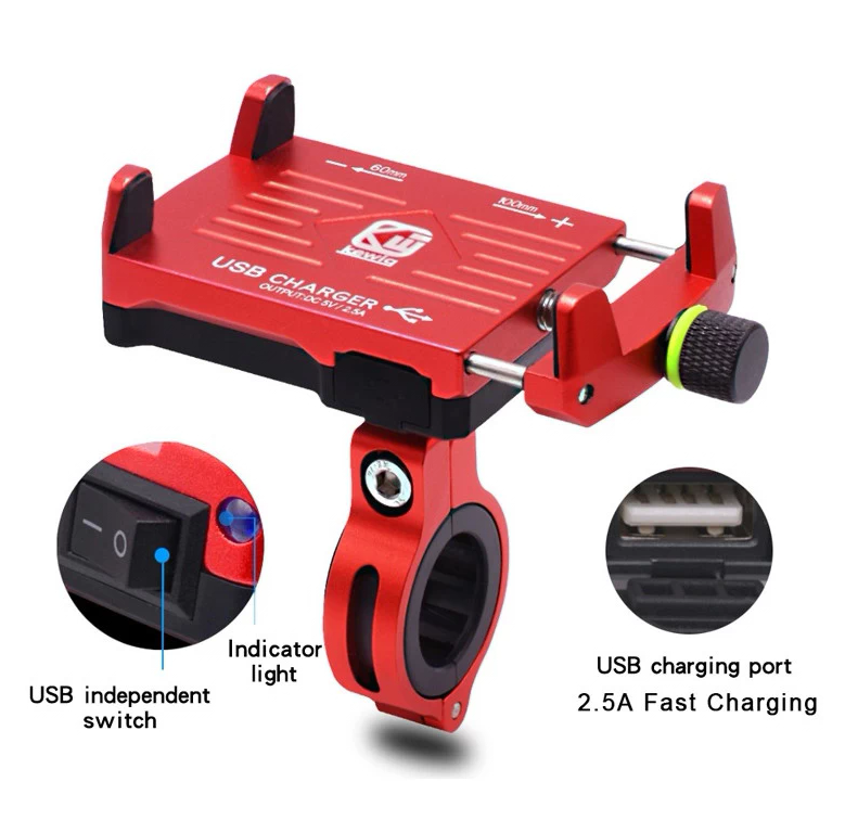 Держатель для телефона Motorace MDT-006 Red