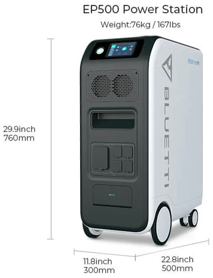 Солнечная электростанция BLUETTI EP500 (5100 Вт·ч / 2500 Вт)